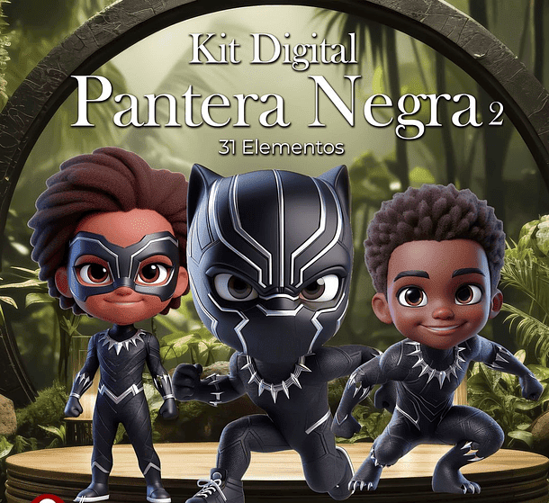 Pantera Negra 2 Kit Digital Pantera Negra - Imagem 1