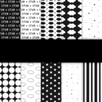 Kit Digital Papéis Básicos Preto e Branco 2