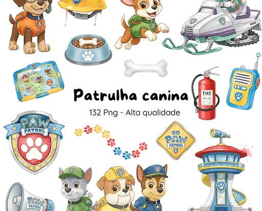 Paw Patrol Kit Digital Paw Patrol - Imagem 1