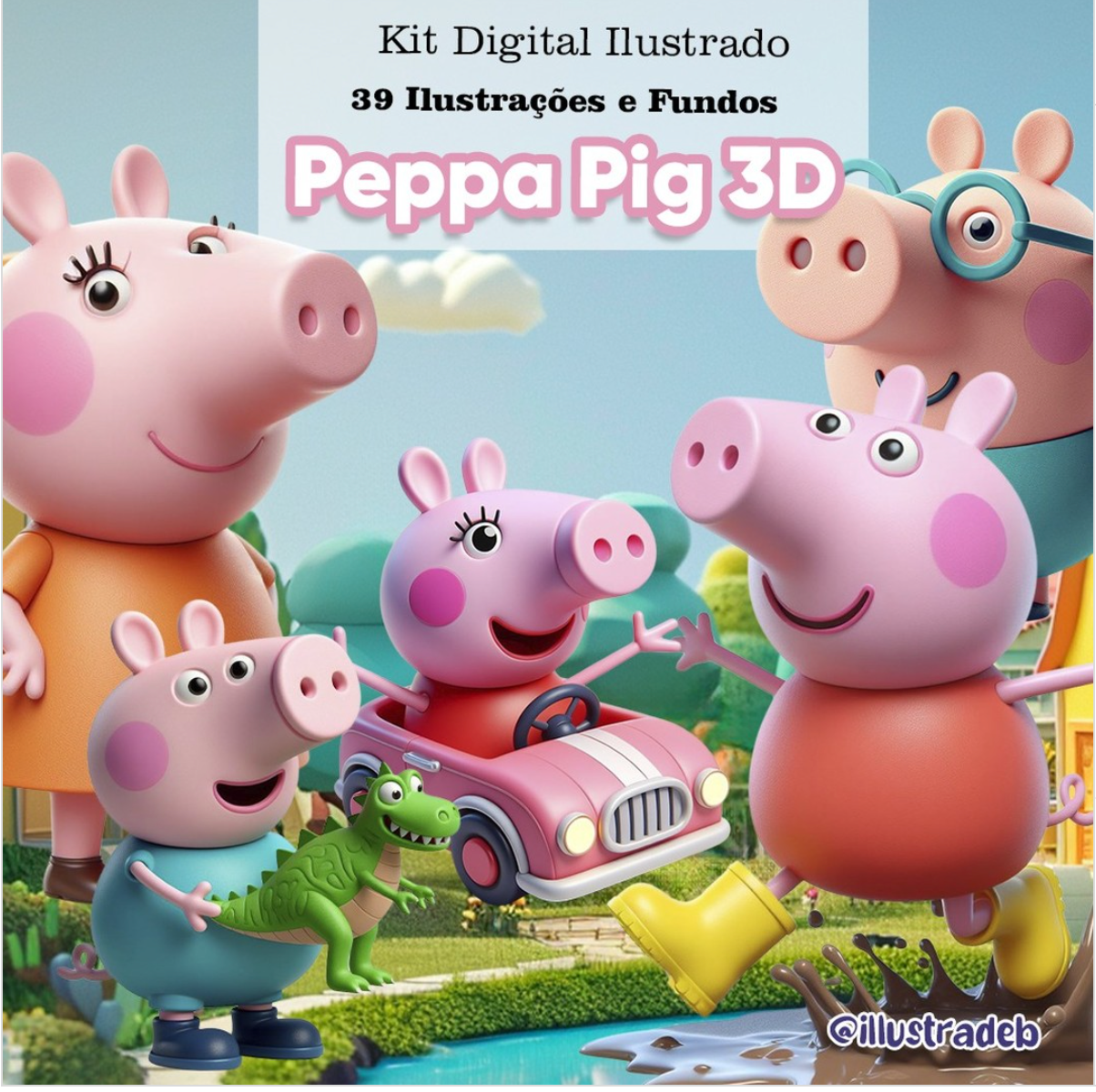 Peppa Pig Kit Digital Peppa Pig - Imagem 1