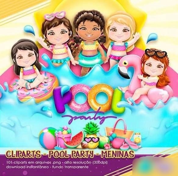 Pool Party Kit Digital Pool Party - Imagem 1