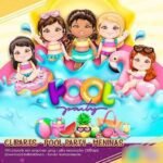 Kit digital pool party meninas