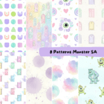 Kit Digital Monstros SA Aquarela - Imagem 2