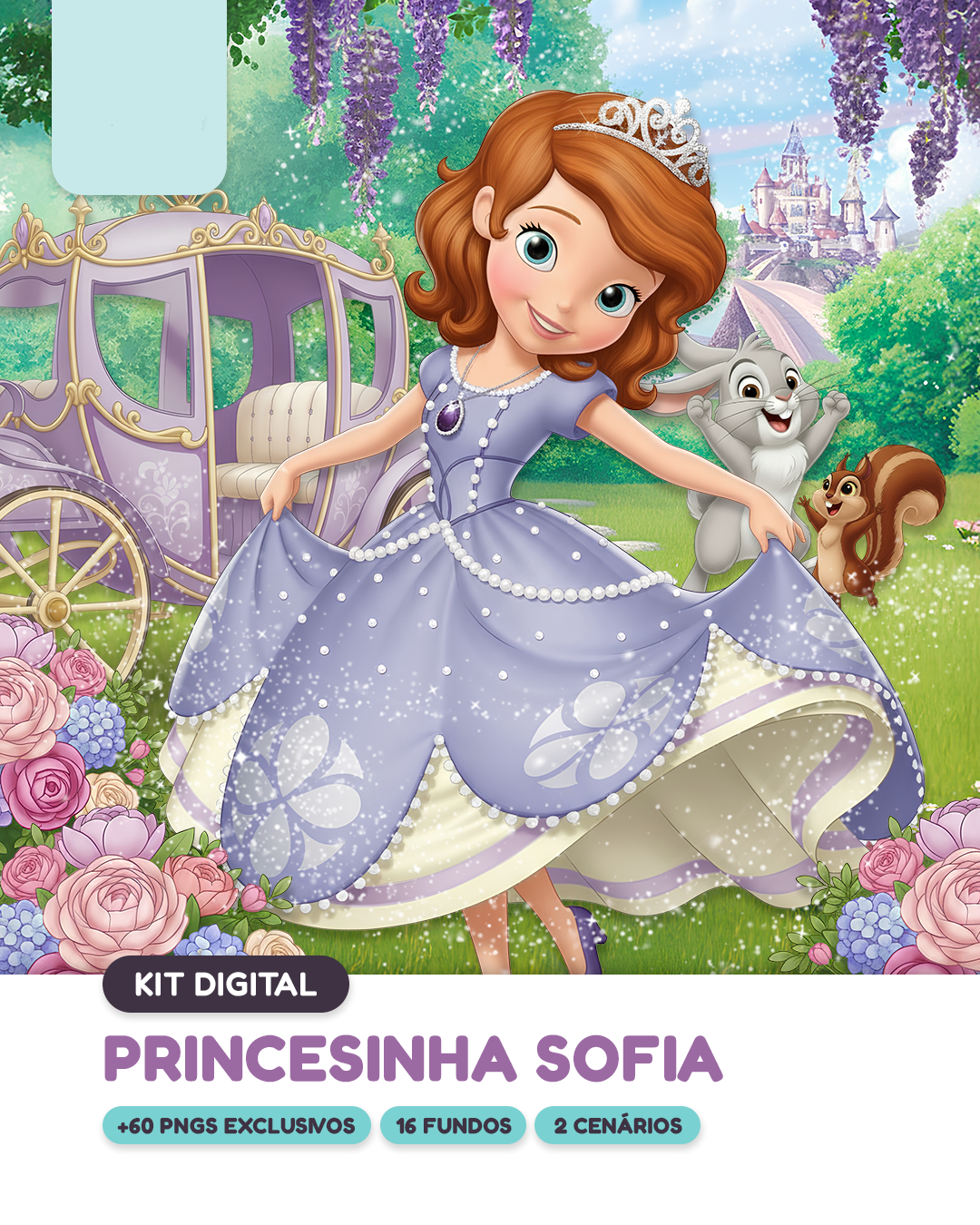 Princesinha Sofia Kit Digital Princesinha Sofia - Imagem 1
