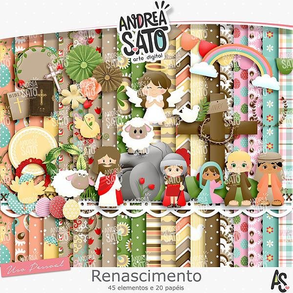 RENASCIMENTO Kit Digital Papeis Renascimento - Imagem 1