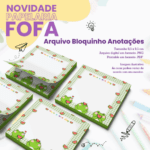Arquivo Bloquinhos Sapinhos 9,5x9,5