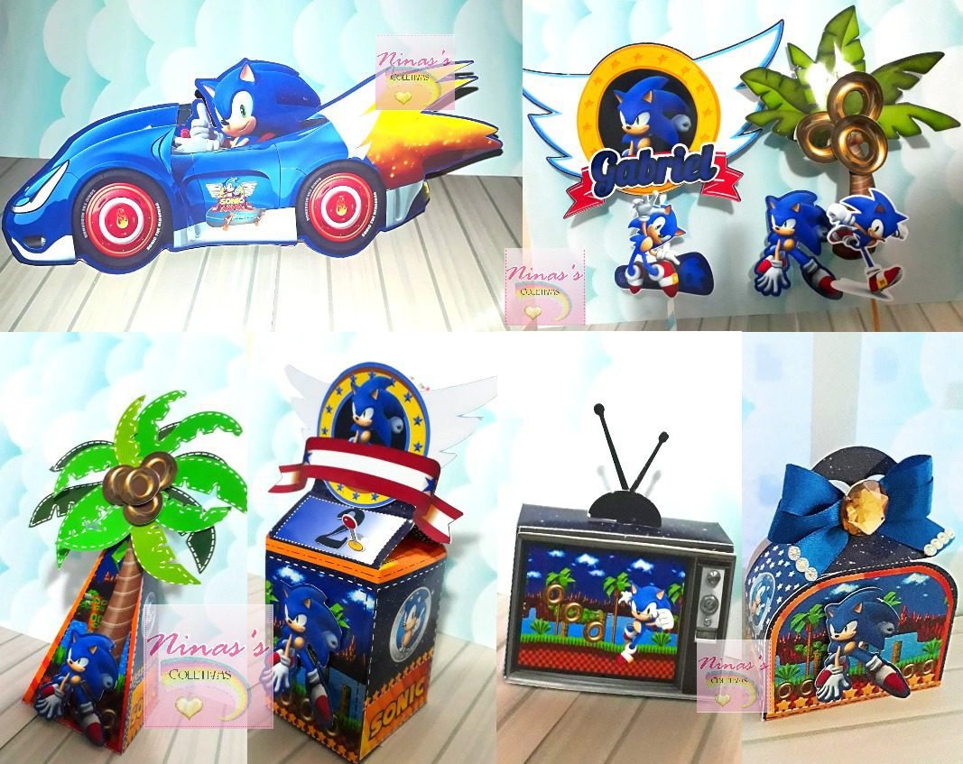 SONIC 2 Arquivo Topo de Bolo Sonic 2 - Imagem 1