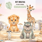 Kit Digital Safari Baby