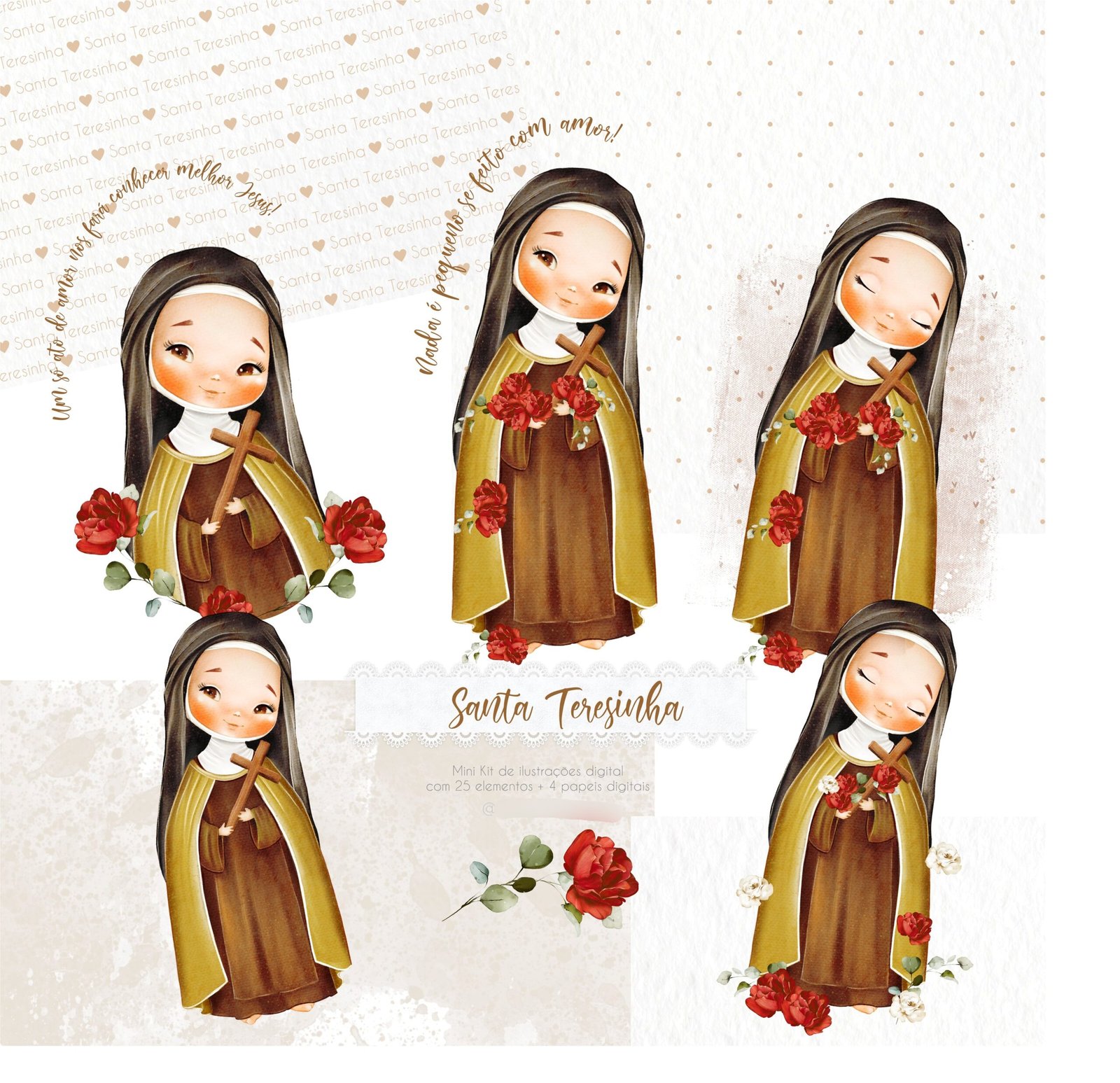Santa Terezinha Kit Digital Santa Terezinha - Imagem 1