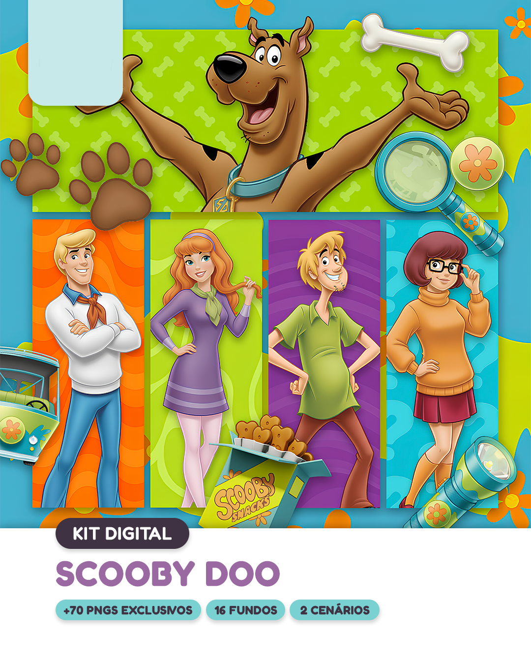 Scooby Doo Arquivo Topo de Bolo Scooby Doo - Imagem 1
