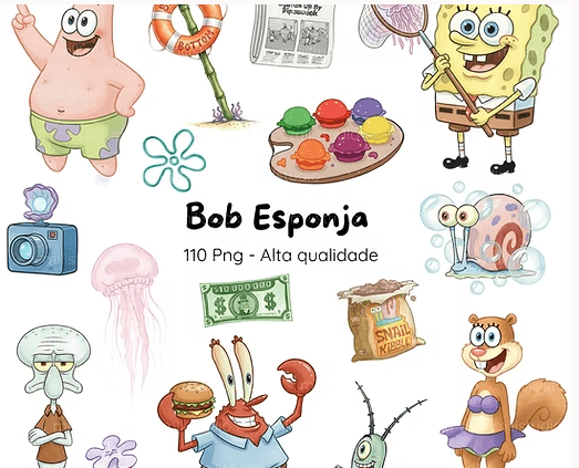 SpongeBob 2 Kit Digital SpongeBob 2 - Imagem 1