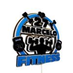 Arquivo Topo de Bolo Academia Fitness Circular