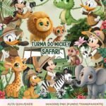 Kit Digital Turma do Mickey Safari
