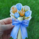 Arquivo dia das mães buque azul