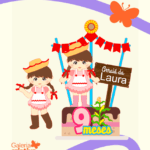 Arquivo Topo Festa Junina Menina Trança