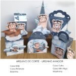 Arquivo de corte Ursinho Aviador 12