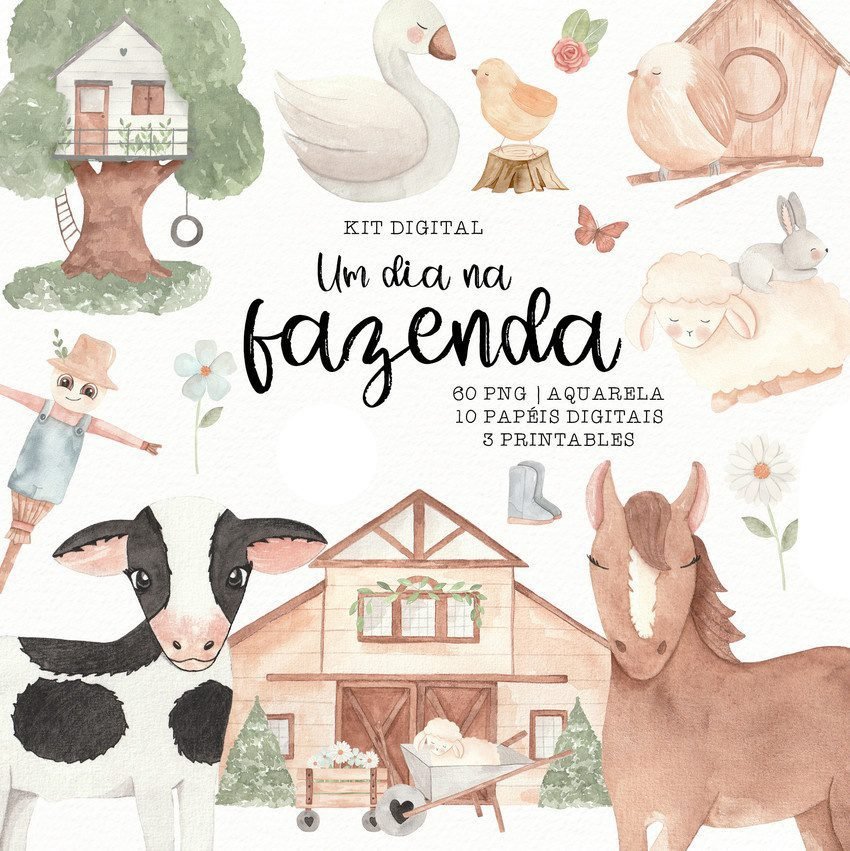 Um dia na fazenda Kit Digital Fazendinha - Imagem 1