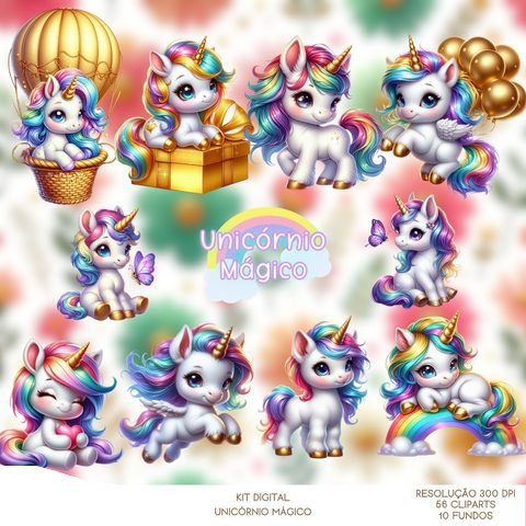 Unicórnio Mágico Kit Digital Unicornio Mágico - Imagem 1