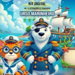 Kit Digital Urso Marinheiro