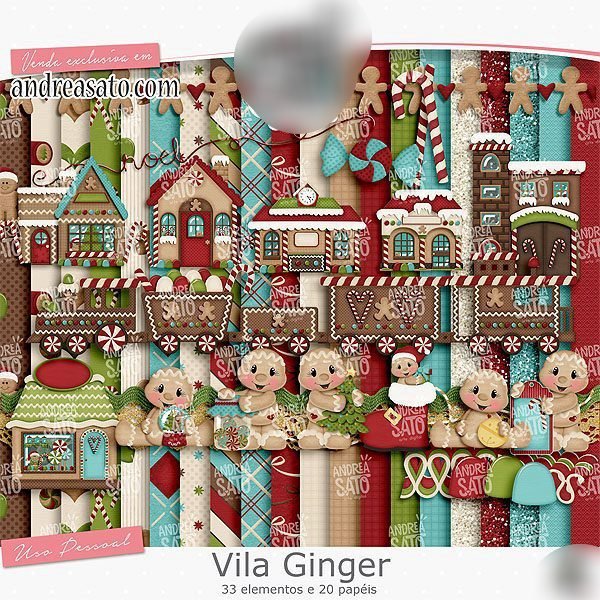 Vila Ginger Kit Digital Vila Ginger - Imagem 1