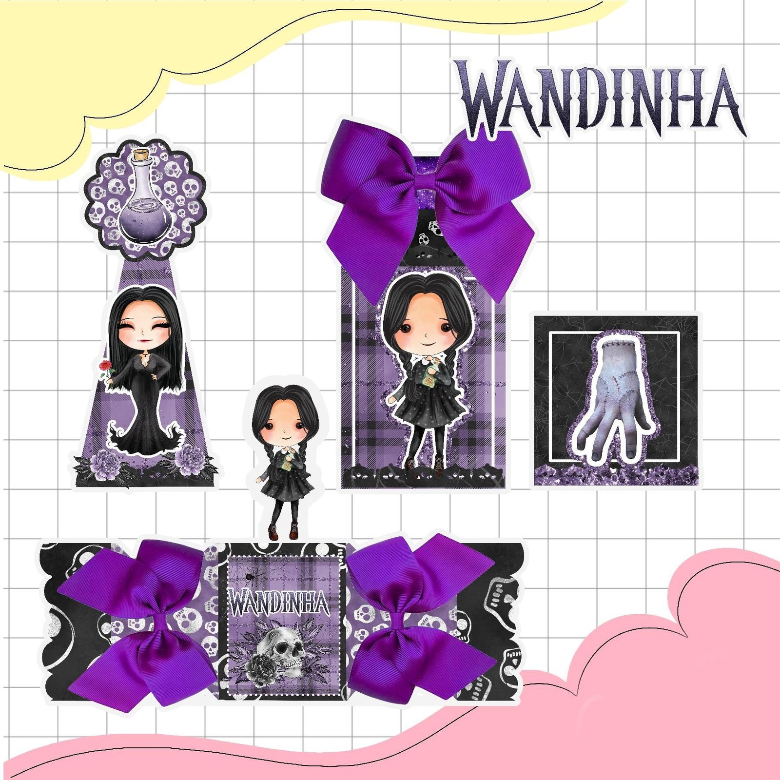 WANDINHA 4 Arquivo de corte Wandinha 4 - Imagem 1