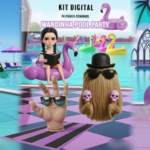 Kit Digital Wandinha Pool Party