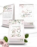 Arquivo Calendários Floral Rosa - Imagem 3