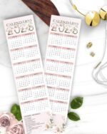 Arquivo Calendários Floral Rosa - Imagem 2