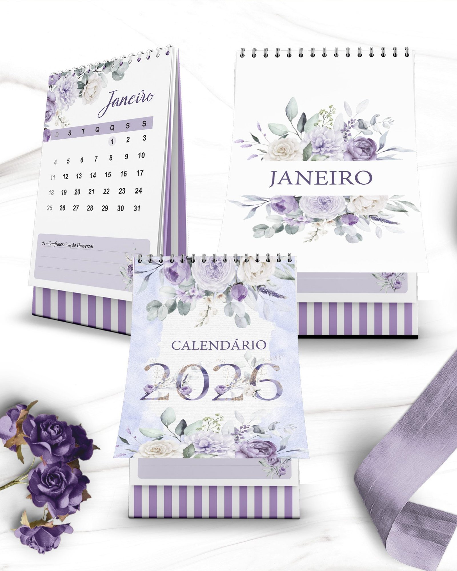 Arquivo Coleção Violeta Calendários 2026 - Imagem 3