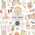 Kit Digital kit Baby Boho