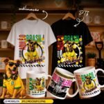 Arquivo Sublimação Brasil Cachorro Caramelo