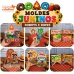 Arquivo Moldes Juninos Donuts e Doces