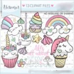 Kit Digital Docinhos Unicornio