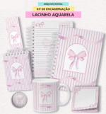 Arquivo Kit Lacinho Aquarela