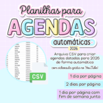 Arquivo Planinhas para Agendas 2026