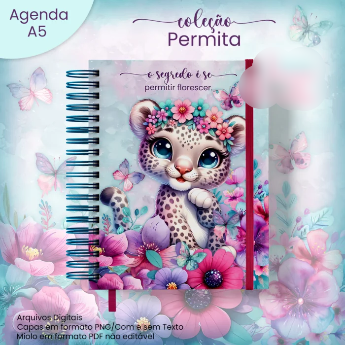 16-AGENDA NÃO DATADA A5 COLEÇÃO PERMITA Arquivo Agenda Não Datada A5 Coleção Permita - Imagem 1