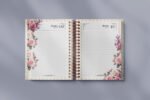 Arquivo Miolo Agenda Vintage Rosa 2026 Wire-o 2026 - Imagem 3