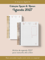 Arquivo Agenda 2027 Coleção Laços & Rosas Wire-o