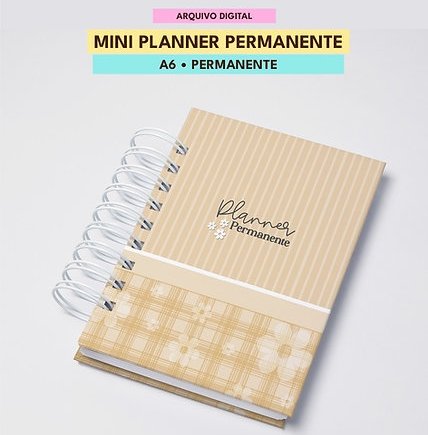 20-MINI PLANNER PERMANENTE A6 Arquivo Mini Planner Permanente A6 - Imagem 1