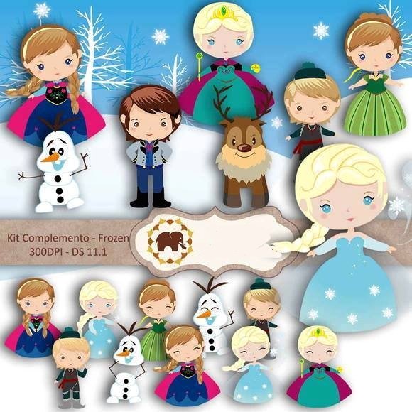 2013-7656 - Frozen (Digital Scrapbook - DS 11.1) Kit Digital Frozem - Imagem 1