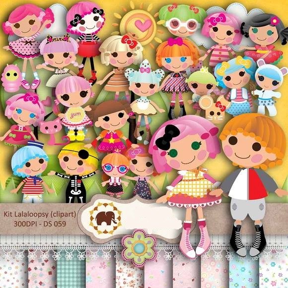2013-9166 - Lalaloopsy (DIgital Scrapbook - DS 059) Kit Digital Lalaloopsy - Imagem 1