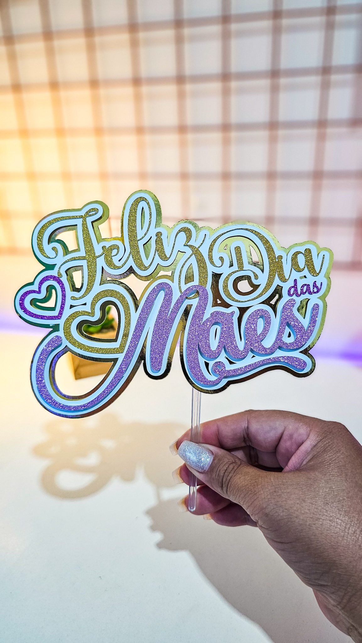 2026 - DESCOMPLICA - FELIZ DIA DAS MÃES 3 Arquivo Topo de Bolo Dia das Mães 3 - Imagem 1