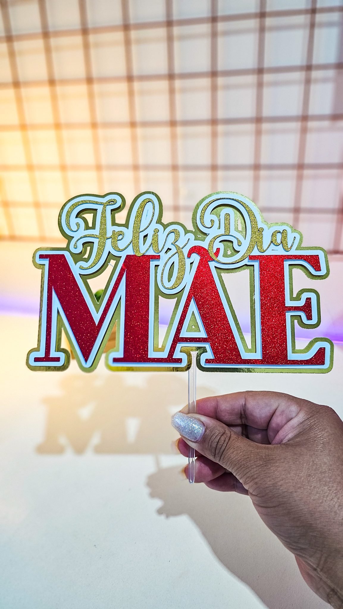 2026 - DESCOMPLICA - FELIZ DIA mãe Arquivo Topo de Bolo Dia das Mães 4 - Imagem 1