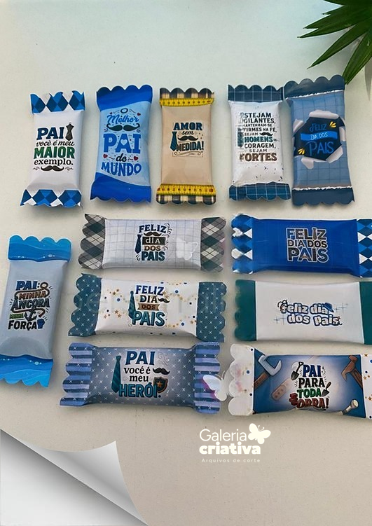 21 - Kit adesivos para balinhas Dia dos Pais Arquivo Dia dos Pais Balinhas - Imagem 1