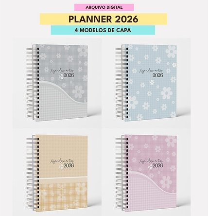 21-PLANNER DAT 2026 A5 HORIZONTAL Arquivo Planner Dat 2026 A5 Horizontal - Imagem 1