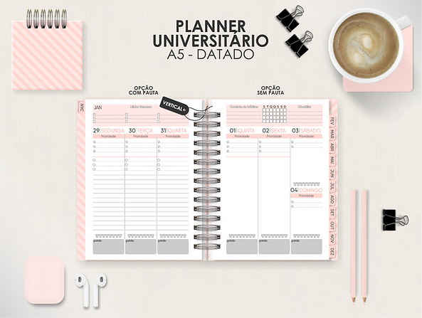22-MIOLO PLANNER A5 DATADO VERTICAL Arquivo Miolo Planner A5 Datado Vertical - Imagem 1