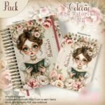 Arquivo Caderno + Bloquinho Coleção Era Vitoriana N2