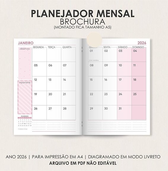23-PLANEJADOR MENSAL BROCHURA Arquivo Planejador Mensal Brochura - Imagem 1