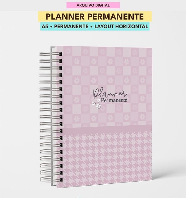 23-PLANNER PERM A5 HORIZONTAL Arquivo Planner Perm A5 Horizontal - Imagem 1