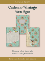 Arquivo Caderno vintage verde agua costura 2026